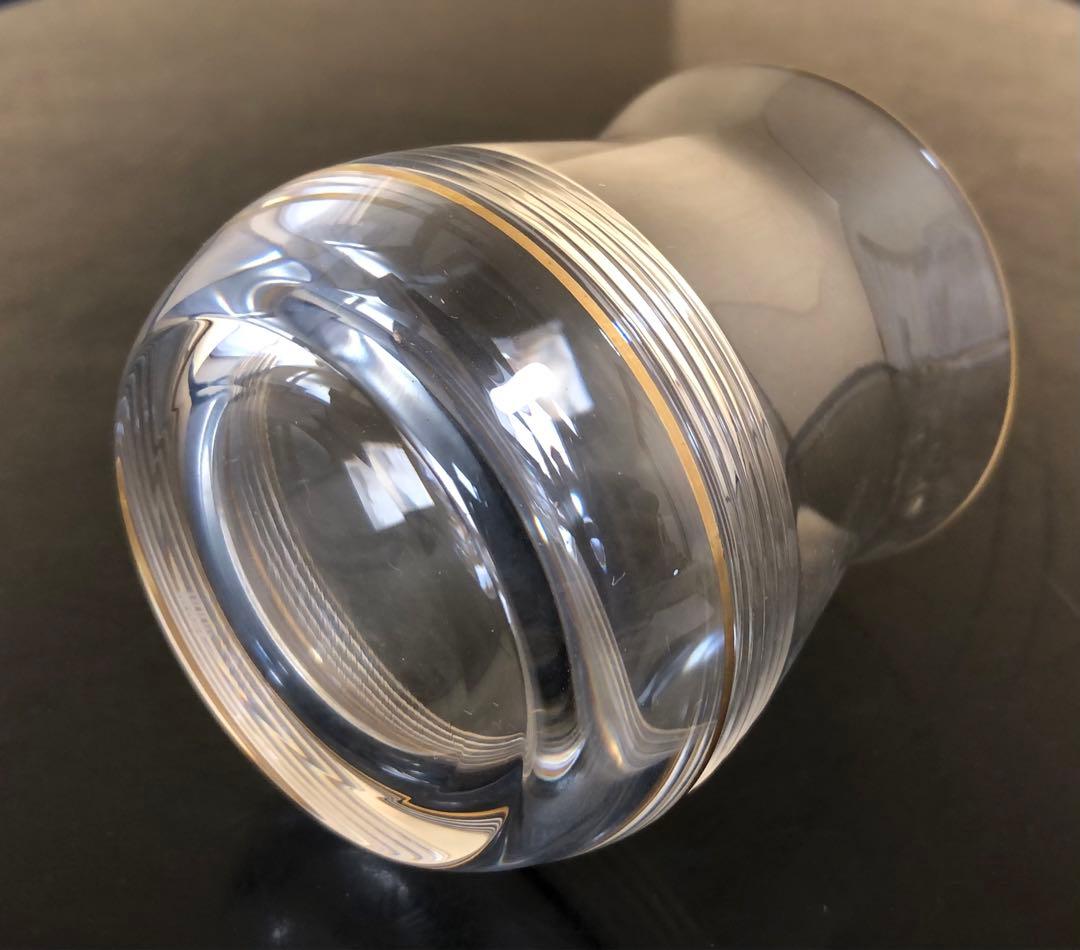 《R》HOYACRYSTAL 千筋金彩 箸洗2客 縁純金 元箱250707E1