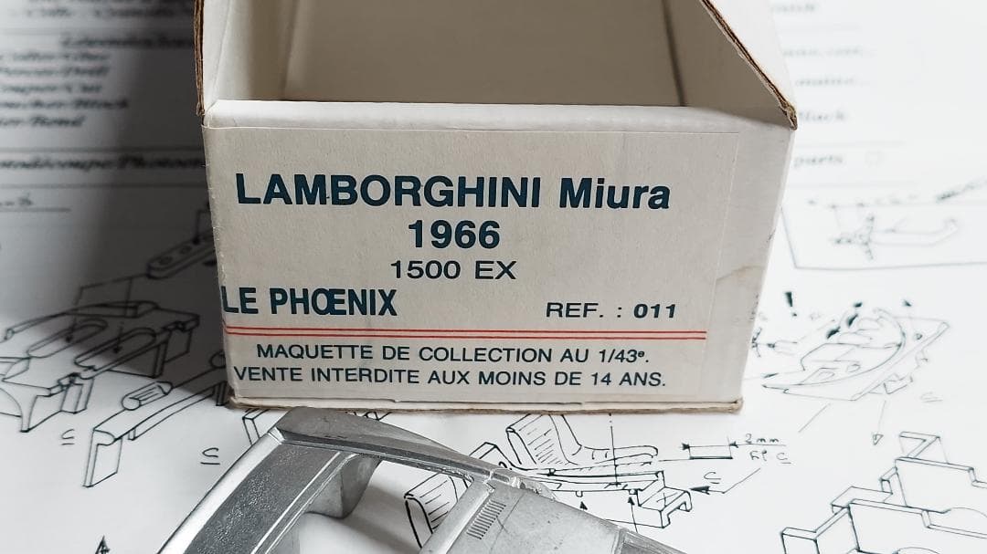 Lamborghini Miura 1966 1/43 未組立キット