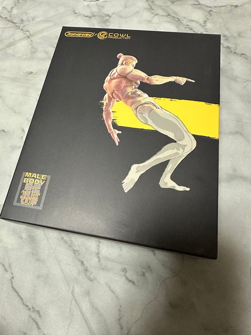 1/12 Romankey X COWL ヘッド付 男性素体マンズボディ　白肌