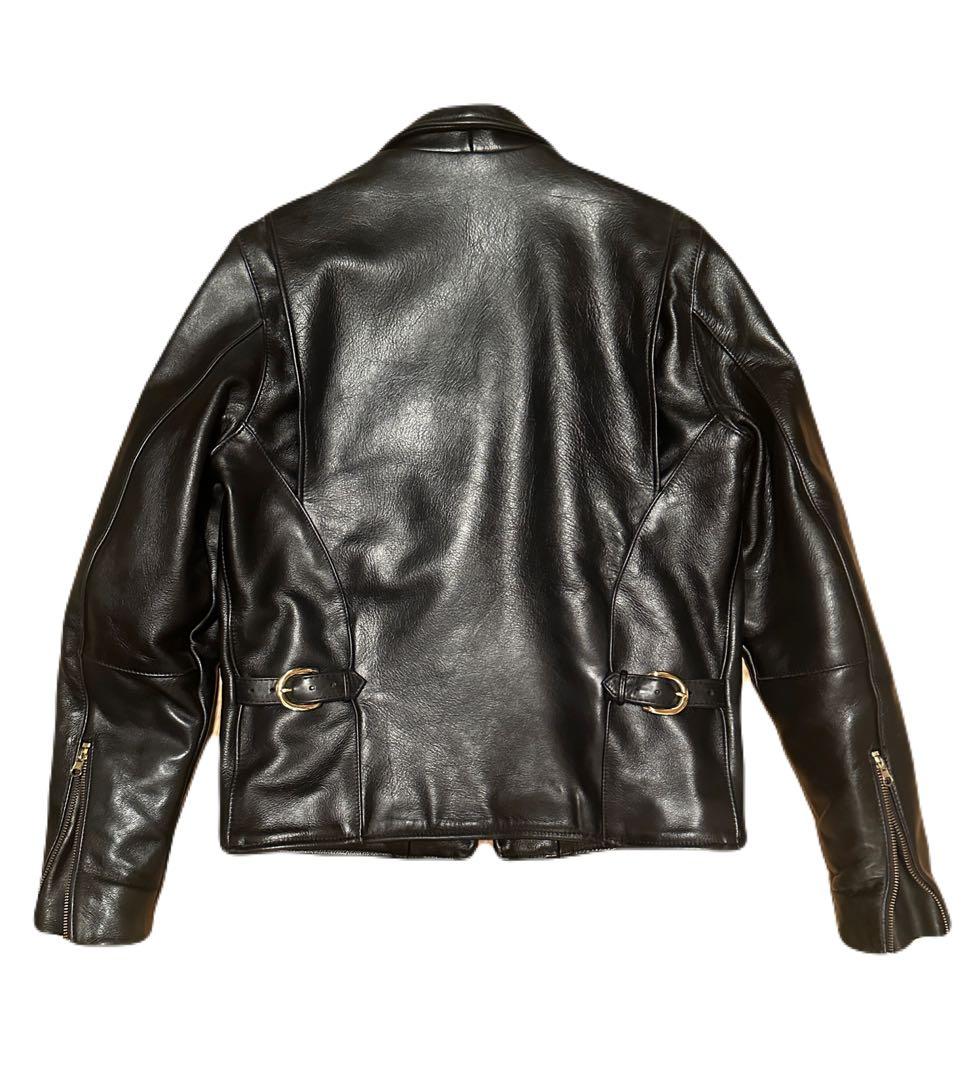 Vanson Leathers ブラック シングルライダースジャケット 38