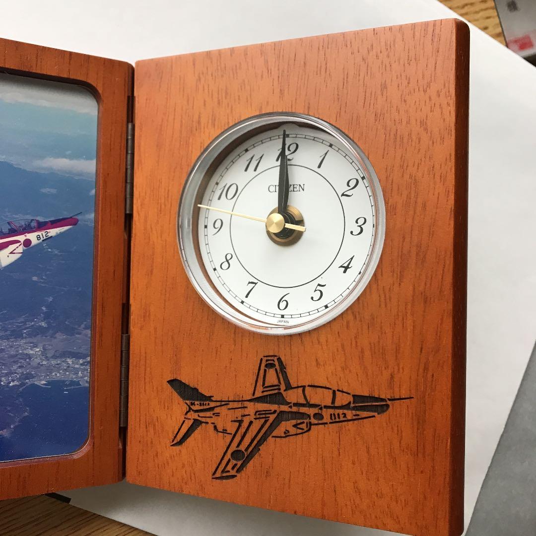 空自Tー4 卓上時計　川崎重工T-4完納式記念品