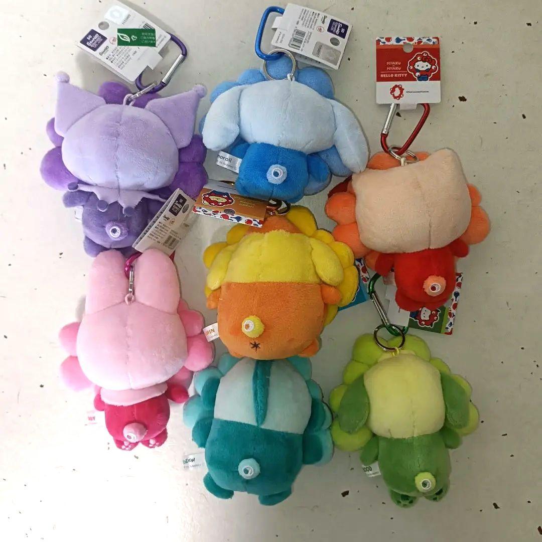 サンリオ　推しカラーミャクミャクカラビナ付ぬいぐるみBC 全7種セット