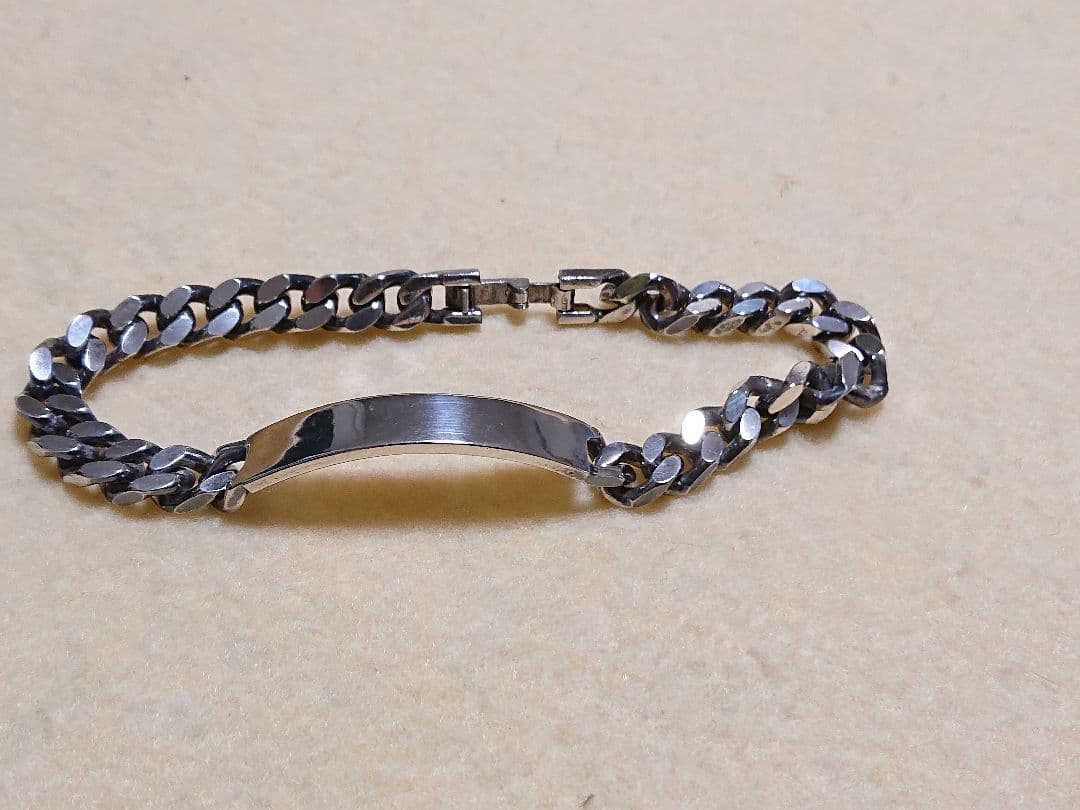 シルバー チェーン ブレスレット メンズ