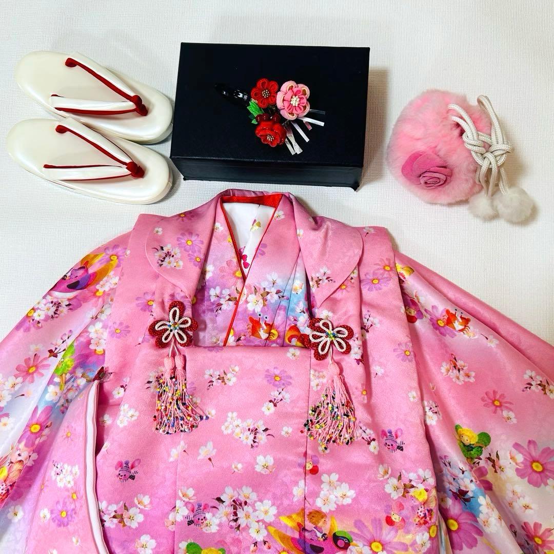 RNo.114 七五三　3歳　　被布フルセット　　永田萌