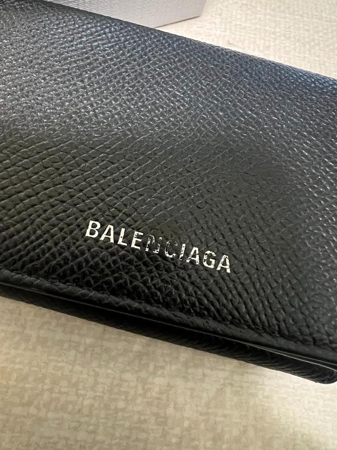 【箱・備品付】BALENCIAGA 三つ折り財布
