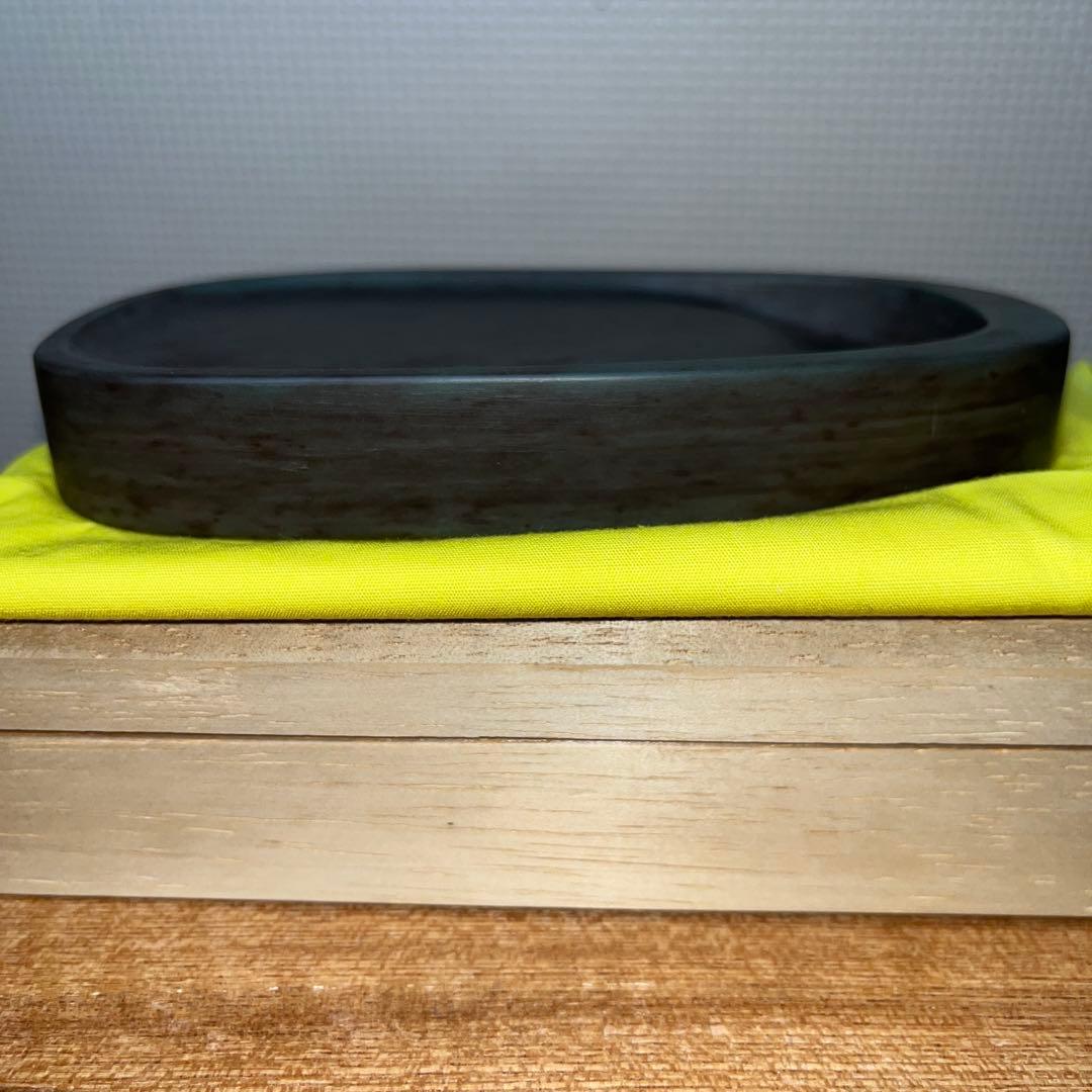 ⭕️赤間紫金石　赤間硯　下井百合昭　昭竜山　新品美品　小判型　手間かかる　女性好み