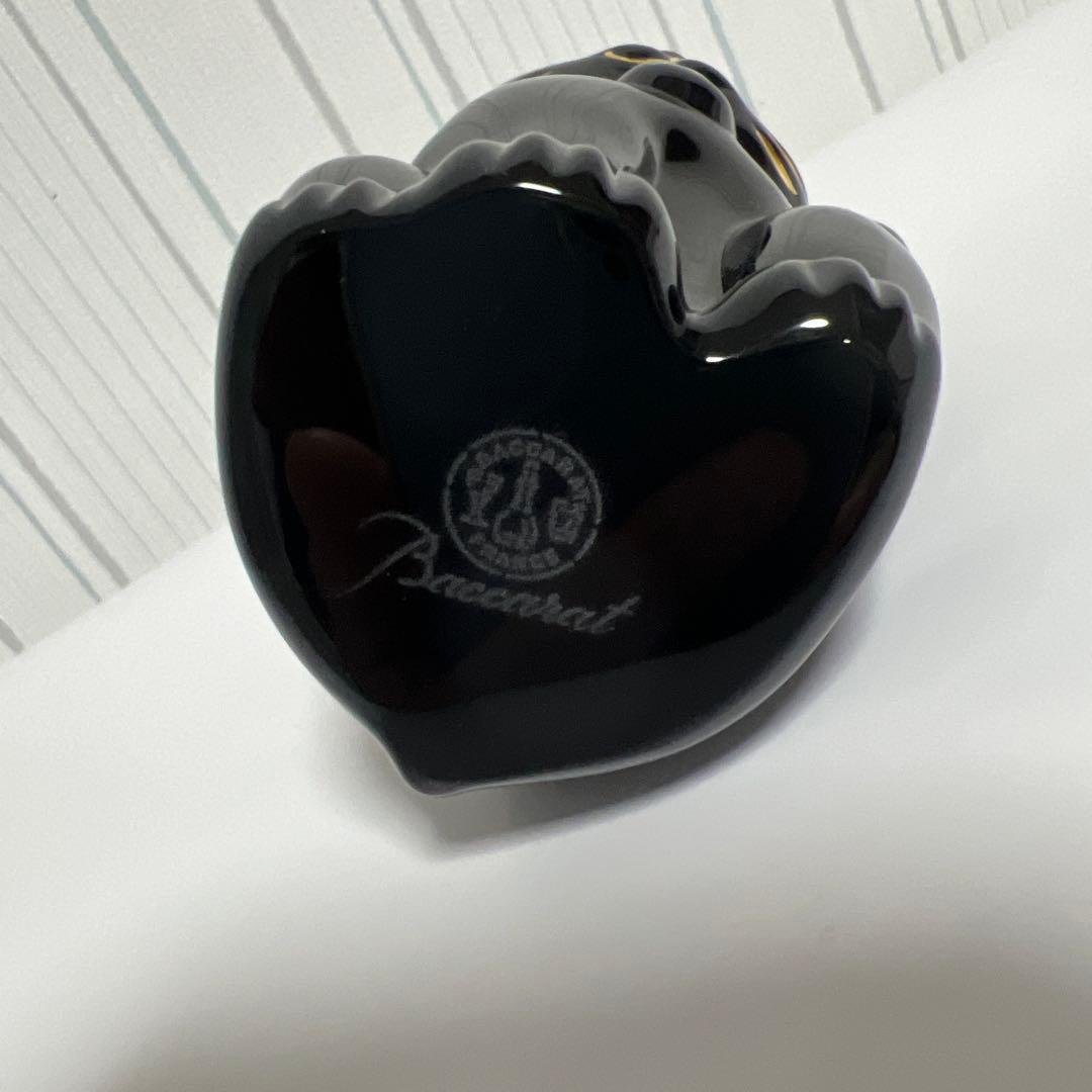 バカラ招き猫　置き物セット　ミッドナイト　クリスタル