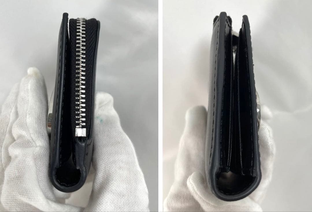 美品 DIESEL ディーゼル 二つ折り財布 ケース カードケース 箱付き