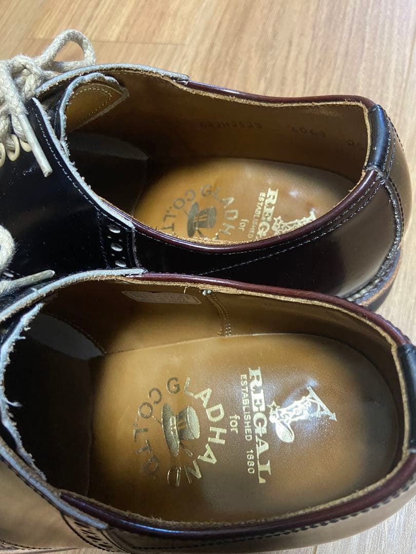 GLADHAND x REGAL サドルシューズ 茶/黒 25cm リーガル