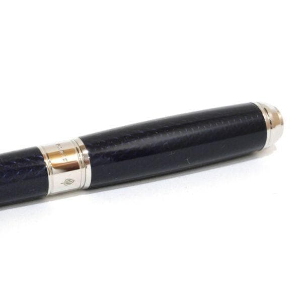 デュポン S.T.Dupont 410104M ギヨシェ ブルー 万年筆 (F)