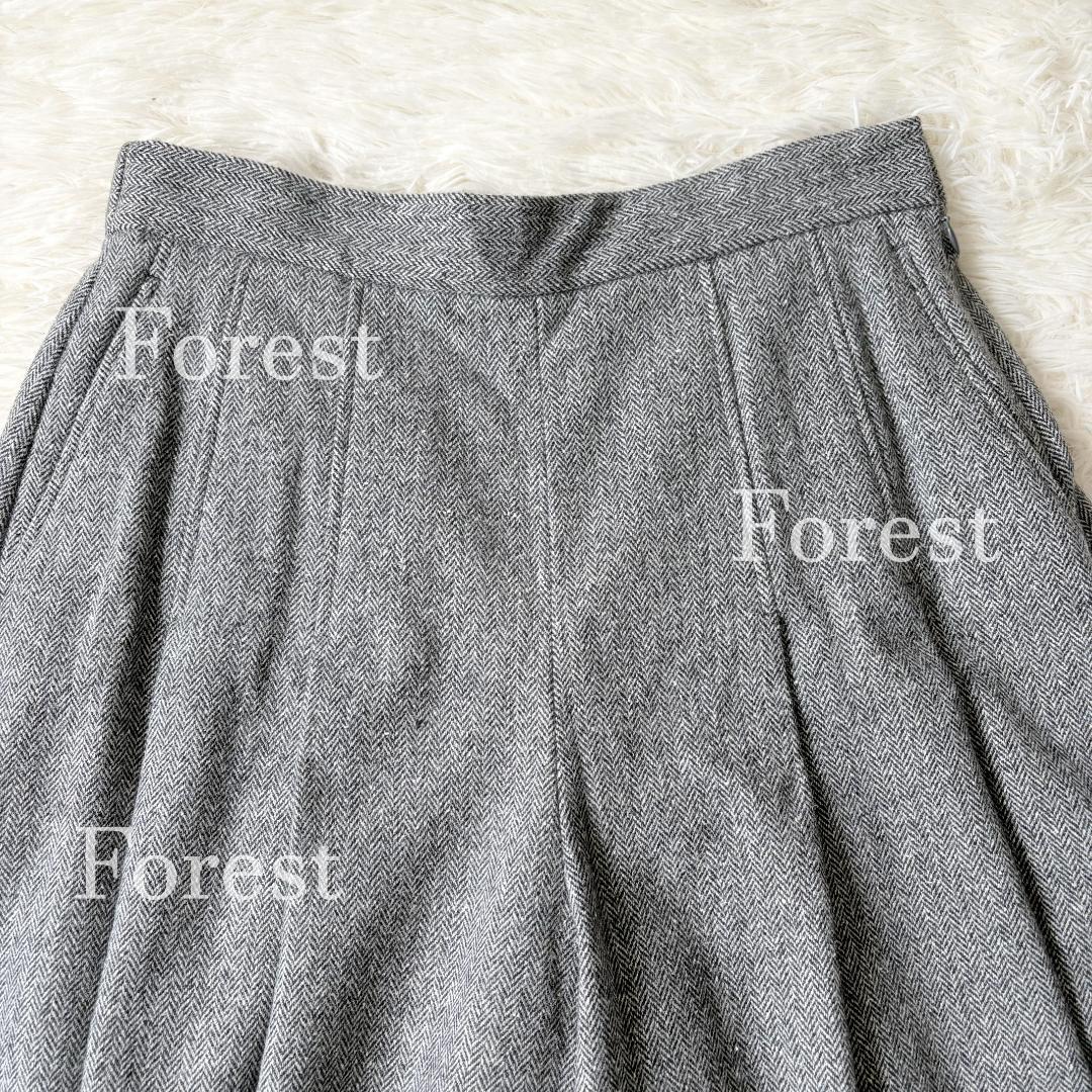 【新品】シルクネップヘリンボーン ガウチョパンツ　size44　23区