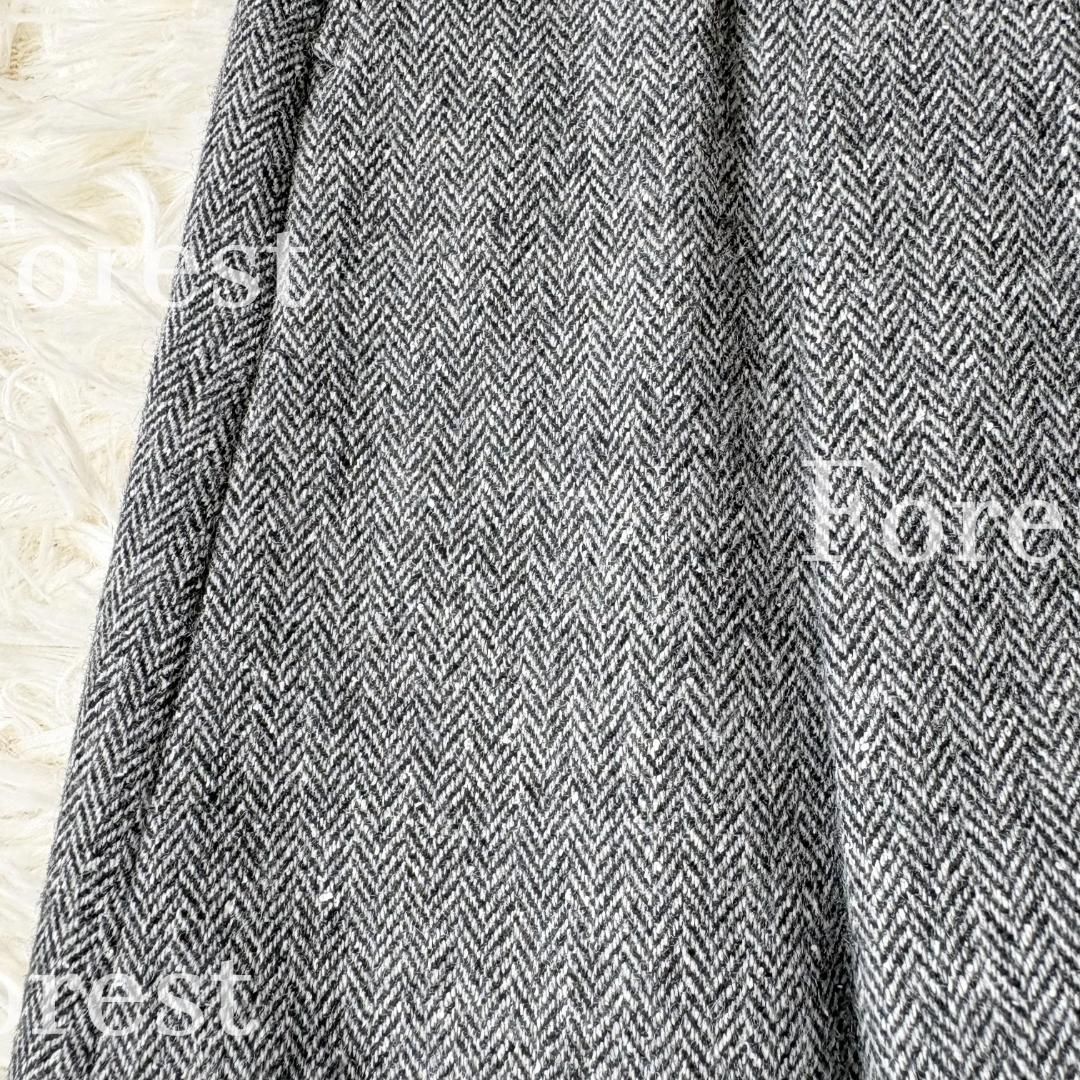 【新品】シルクネップヘリンボーン ガウチョパンツ　size44　23区
