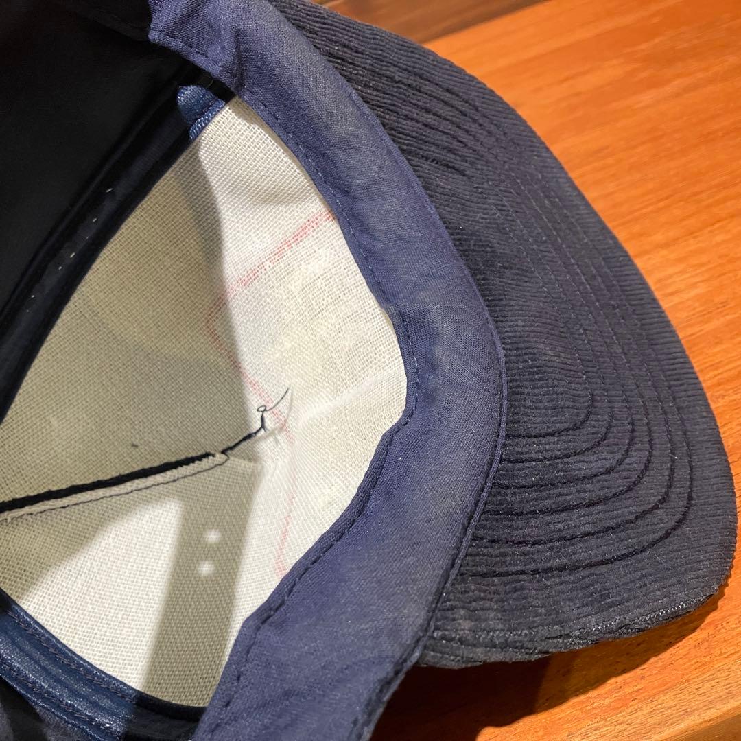 bud light コーデュロイ ネイビー　トラッカーキャップ　帽子　ハット