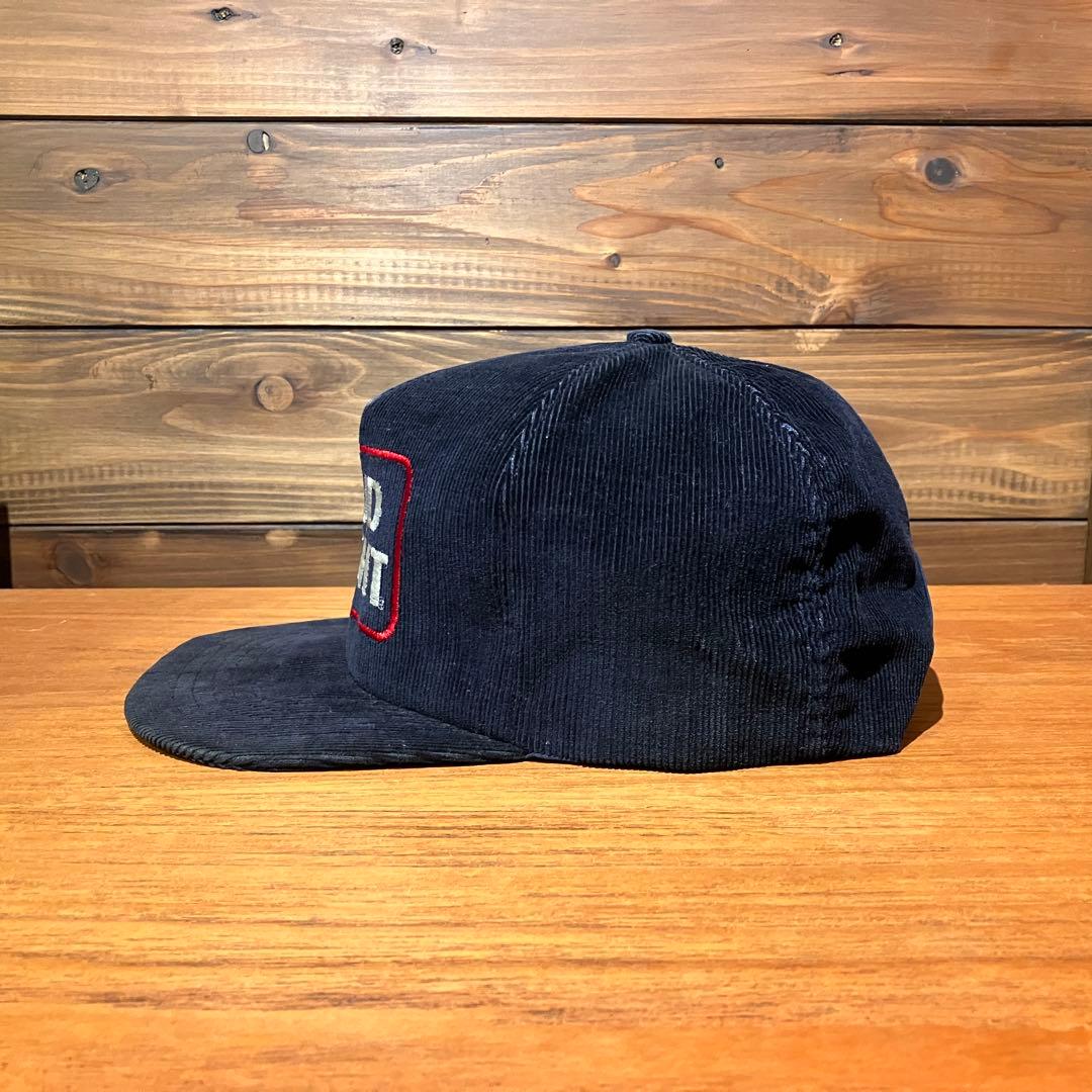 bud light コーデュロイ ネイビー　トラッカーキャップ　帽子　ハット