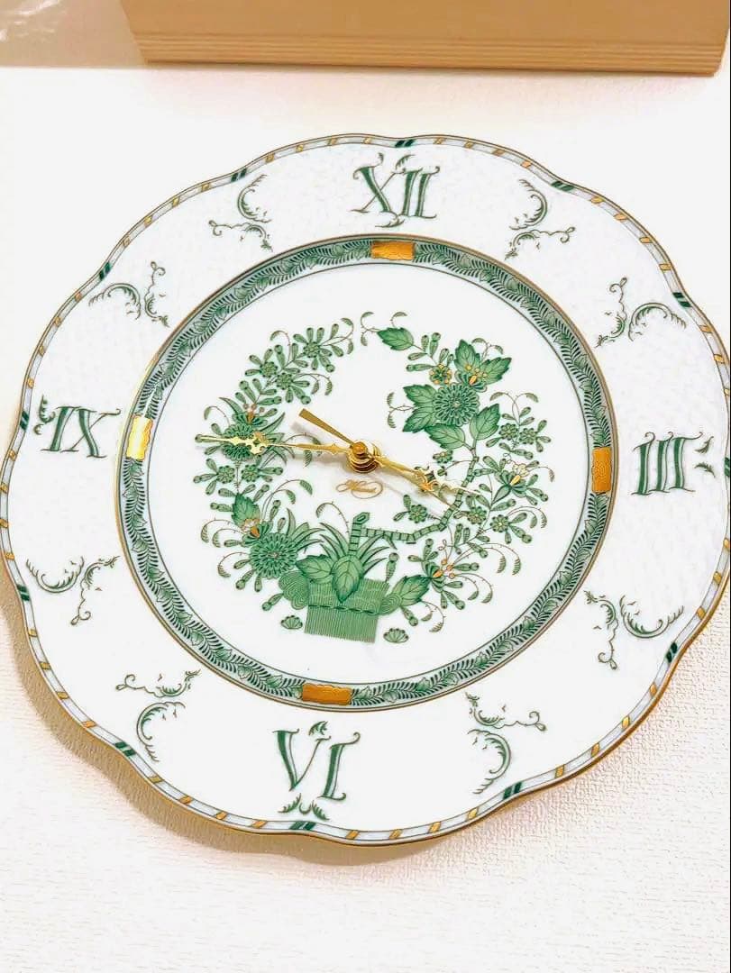 ヘレンドインドの華 時計　箱付き HEREND 未使用