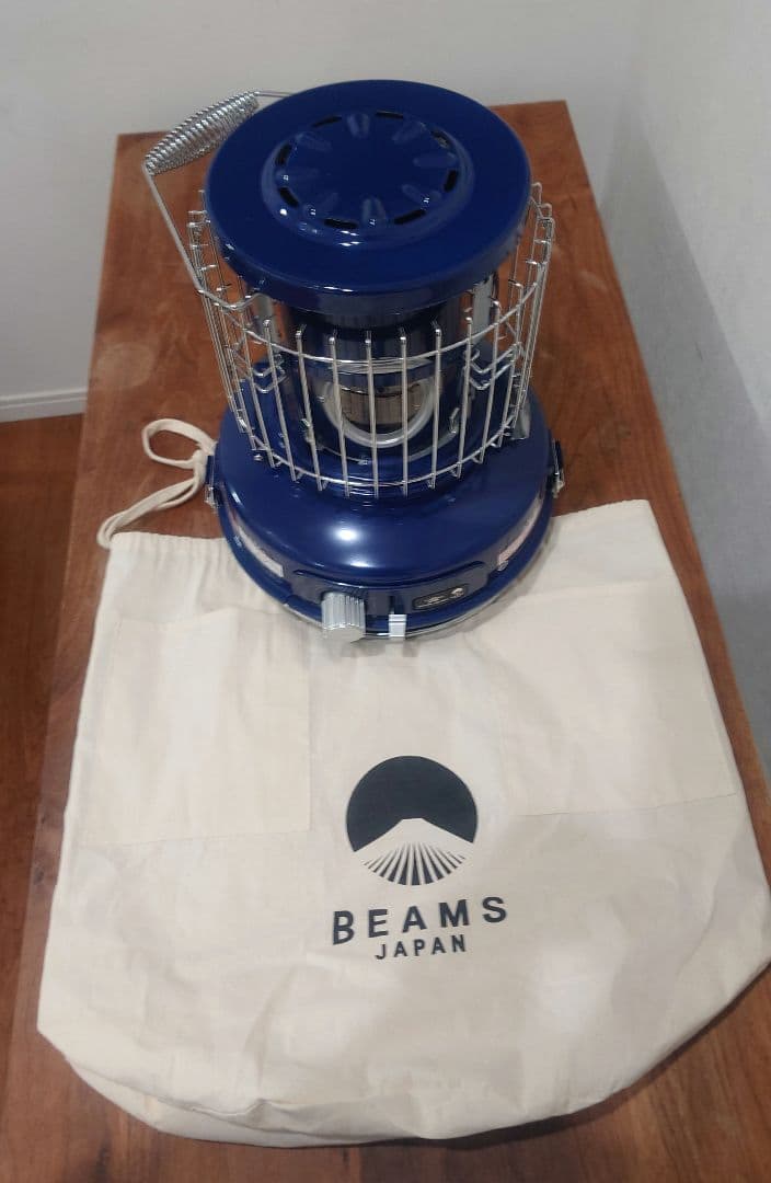 美品 アラジン×BEAMS ガスストーブ 限定 藍色♪