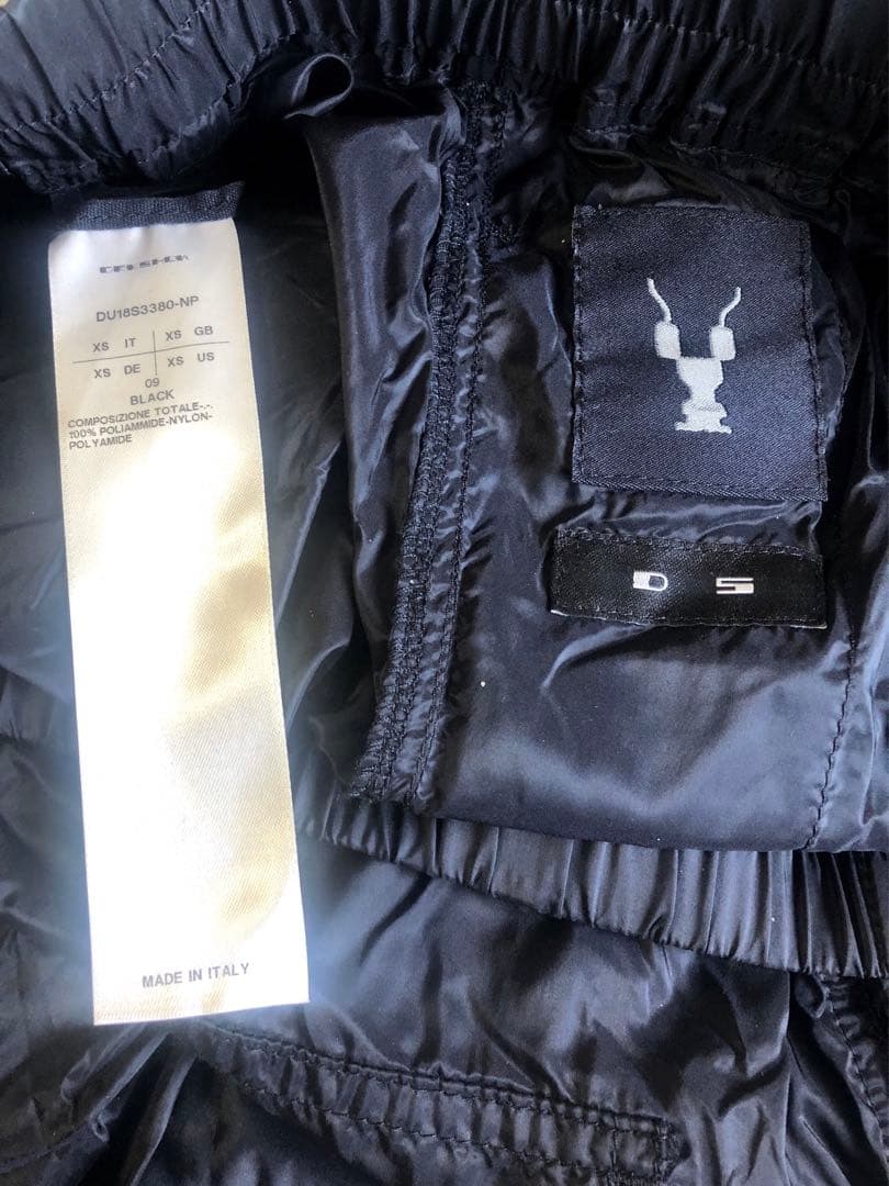 Rick Owens Drkshdw pods ナイロンブラック サルエルパンツ