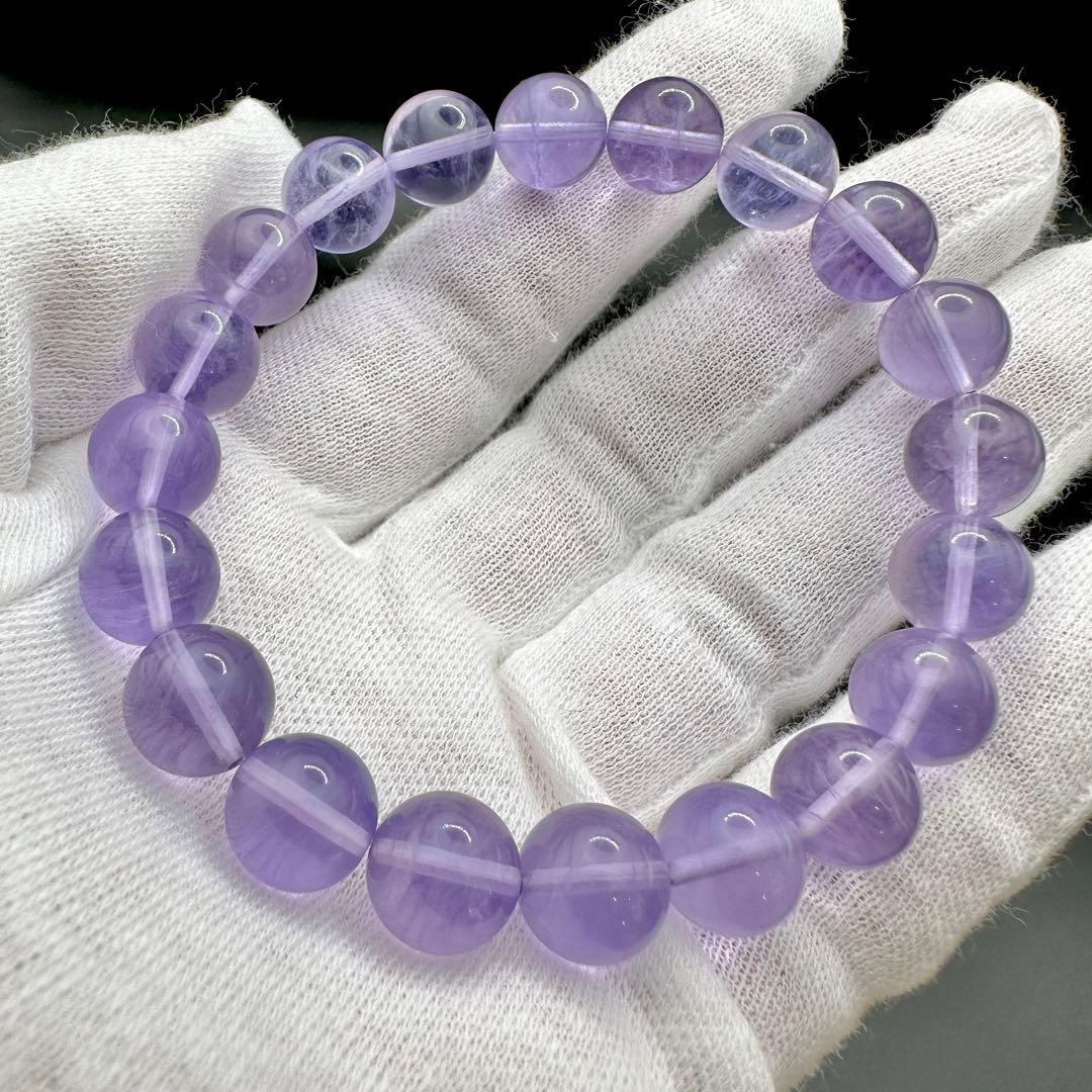 レアカラー！！　パープルフローライト　ブレスレット⑤