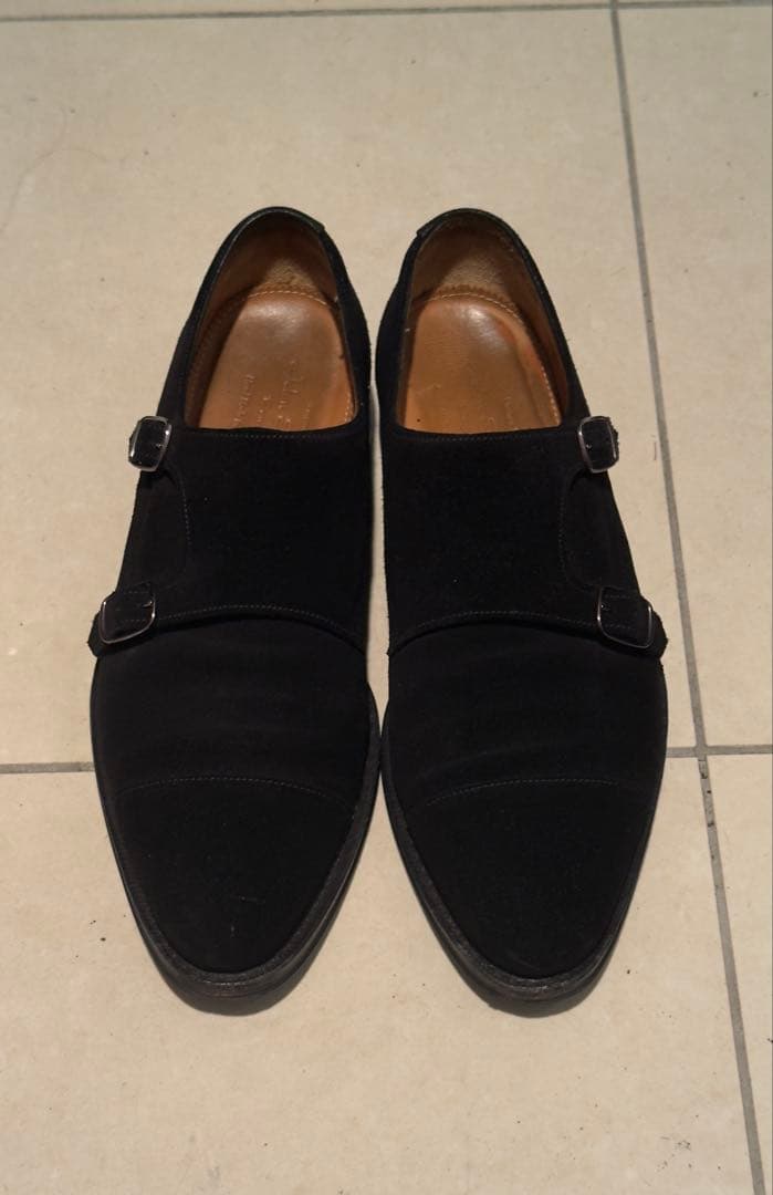B*n様 【最終値下】ジャランスリワヤ 黒 スエード ダブルモンクストラップ 7