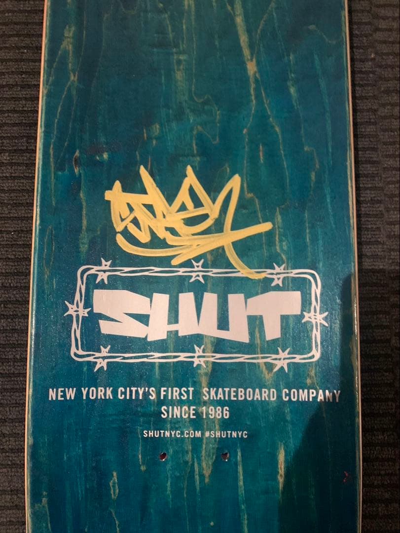 真作 STASH 直筆原画 スケートボード サイン入 supreme ステッカー