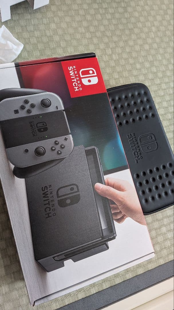 Nintendo Switch 本体 グレー。バッテリー膨張有り