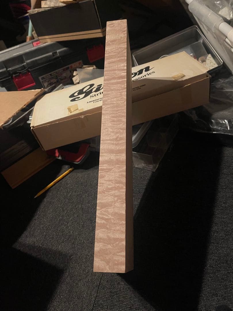 ギター用　木材　フレイムメイプル