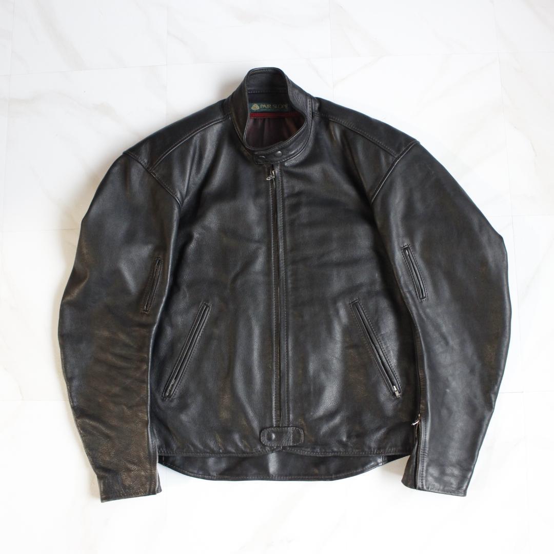 PAIR SLOPE レザージャケット LLサイズ ブラック