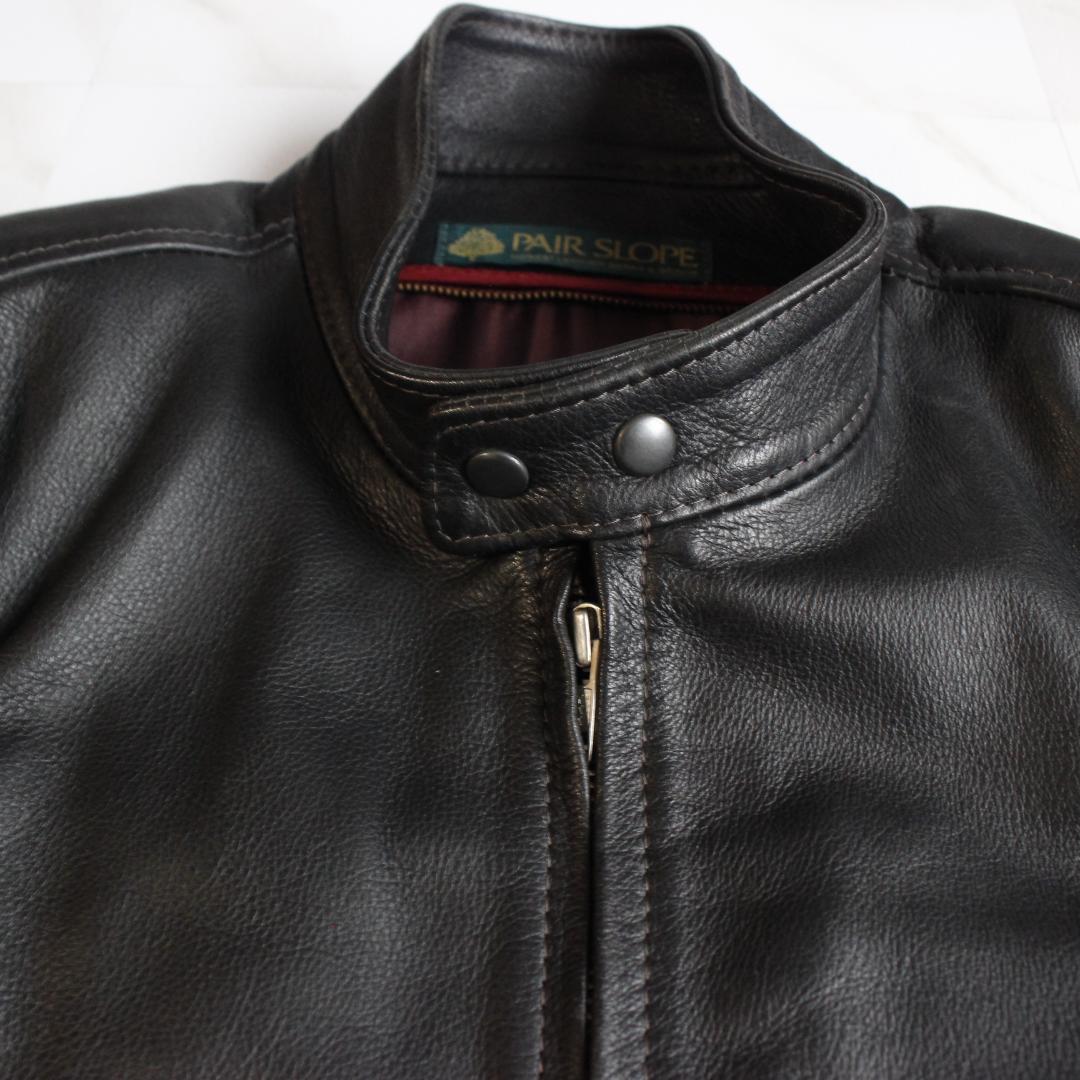 PAIR SLOPE レザージャケット LLサイズ ブラック