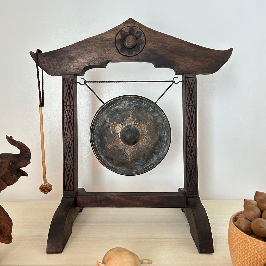 タイでは幸せを呼ぶドラ☆彡　バンコクで購入　銅鑼