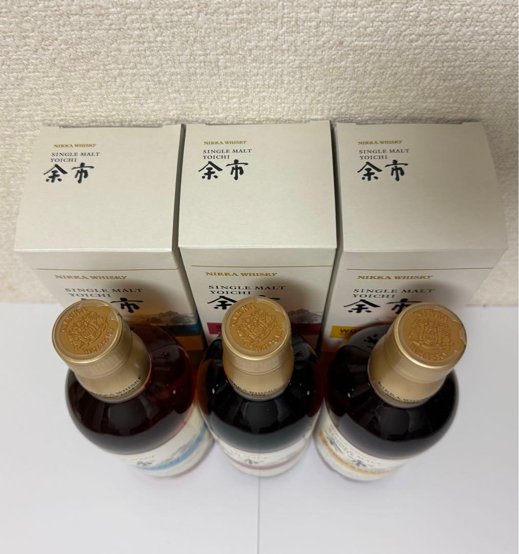余市蒸溜所限定 シングルモルト余市 3本セット 500ml 余市蒸留所限定