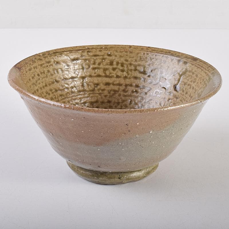 伊羅保　刷毛目茶碗　銘「二人静」　堀内宗心（兼中斎）極め箱　V　R7648