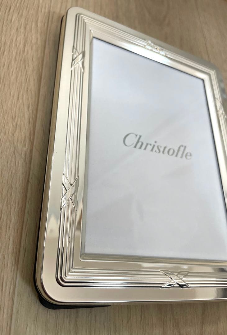 Christofle クリストフル　フォトフレーム　シルバー加工　未使用品