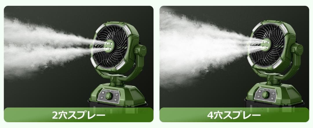 最大55時間連続使用✨ミストファン扇風機✨ミスト扇風機 サーキュレーター