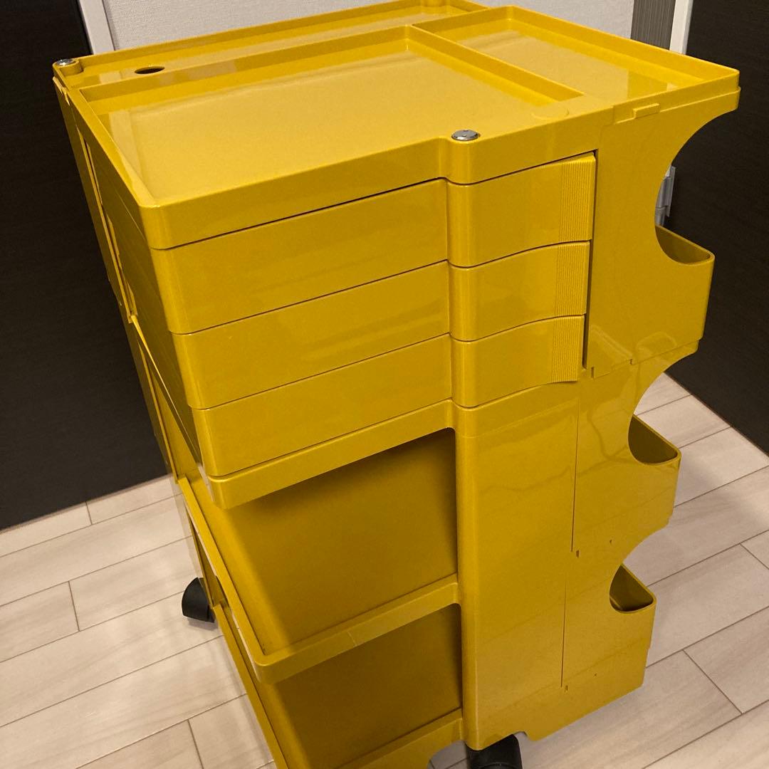 B-LINE　ボビーワゴン　3段3トレイ　　ハニーマスタードイエロー