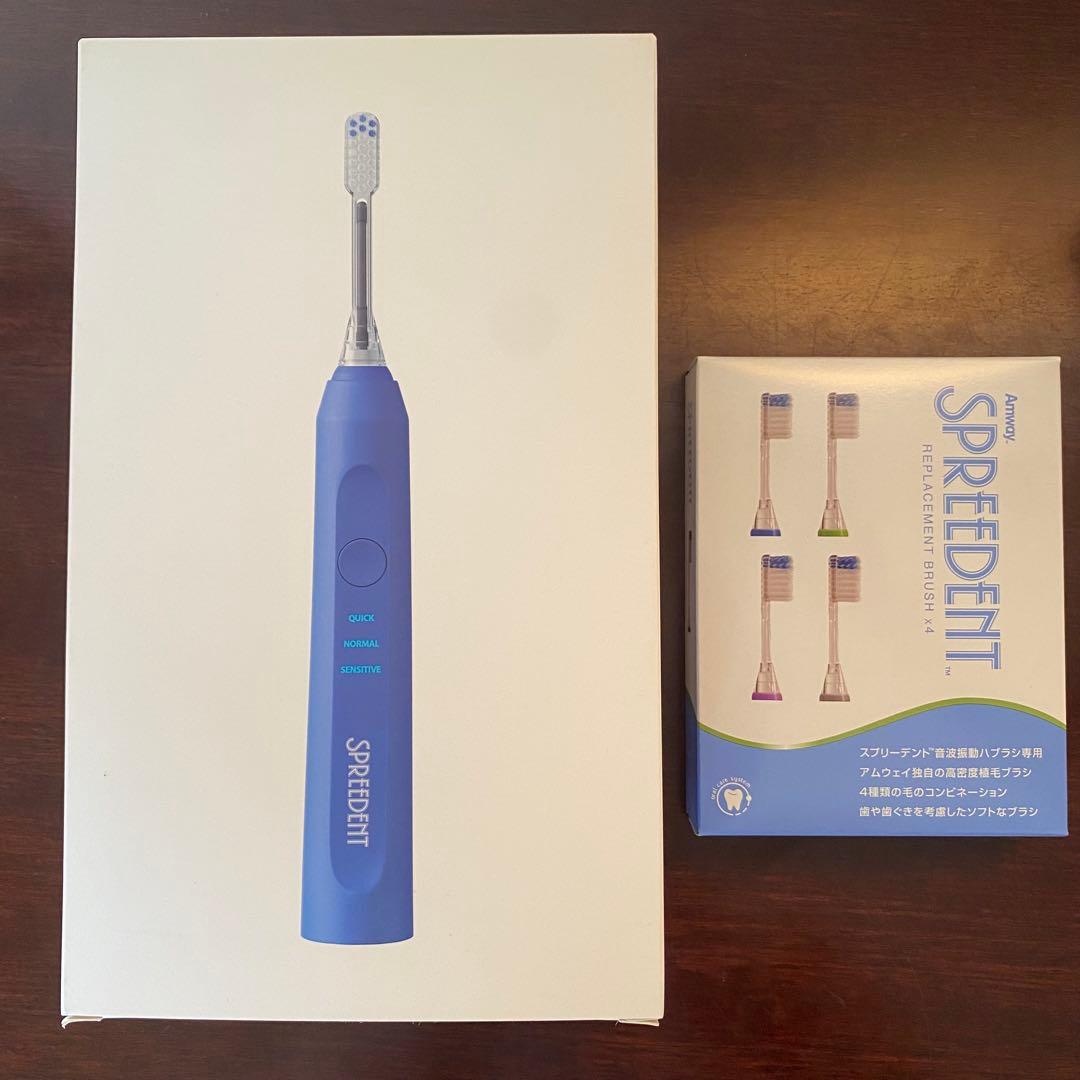 自由人　【未使用】音波振動歯ブラシ＋新品交換ブラシ(4個入)