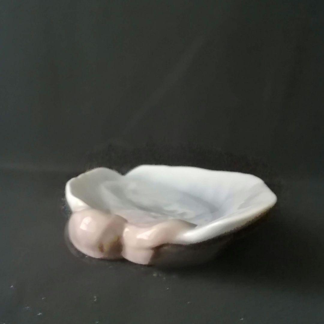 逸品　花文筆皿　ビングオーグレンダール（Ｂ＆Ｇ)　デンマーク　釉裏彩皿