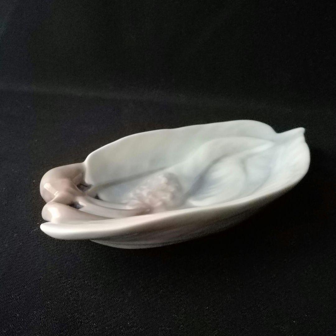 逸品　花文筆皿　ビングオーグレンダール（Ｂ＆Ｇ)　デンマーク　釉裏彩皿