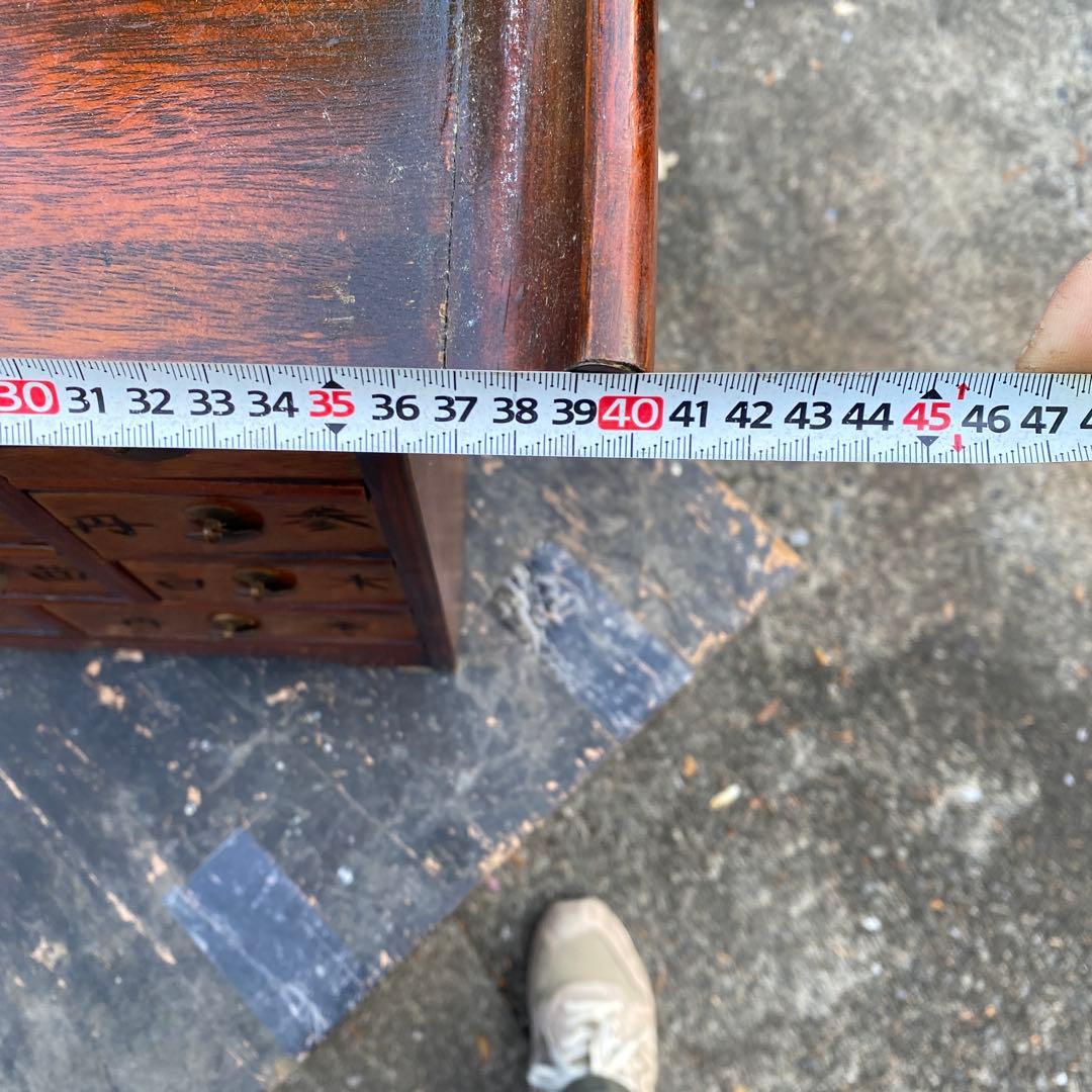 【BO51226】李朝風　薬箪笥　タンス　小引き出し　4段11杯