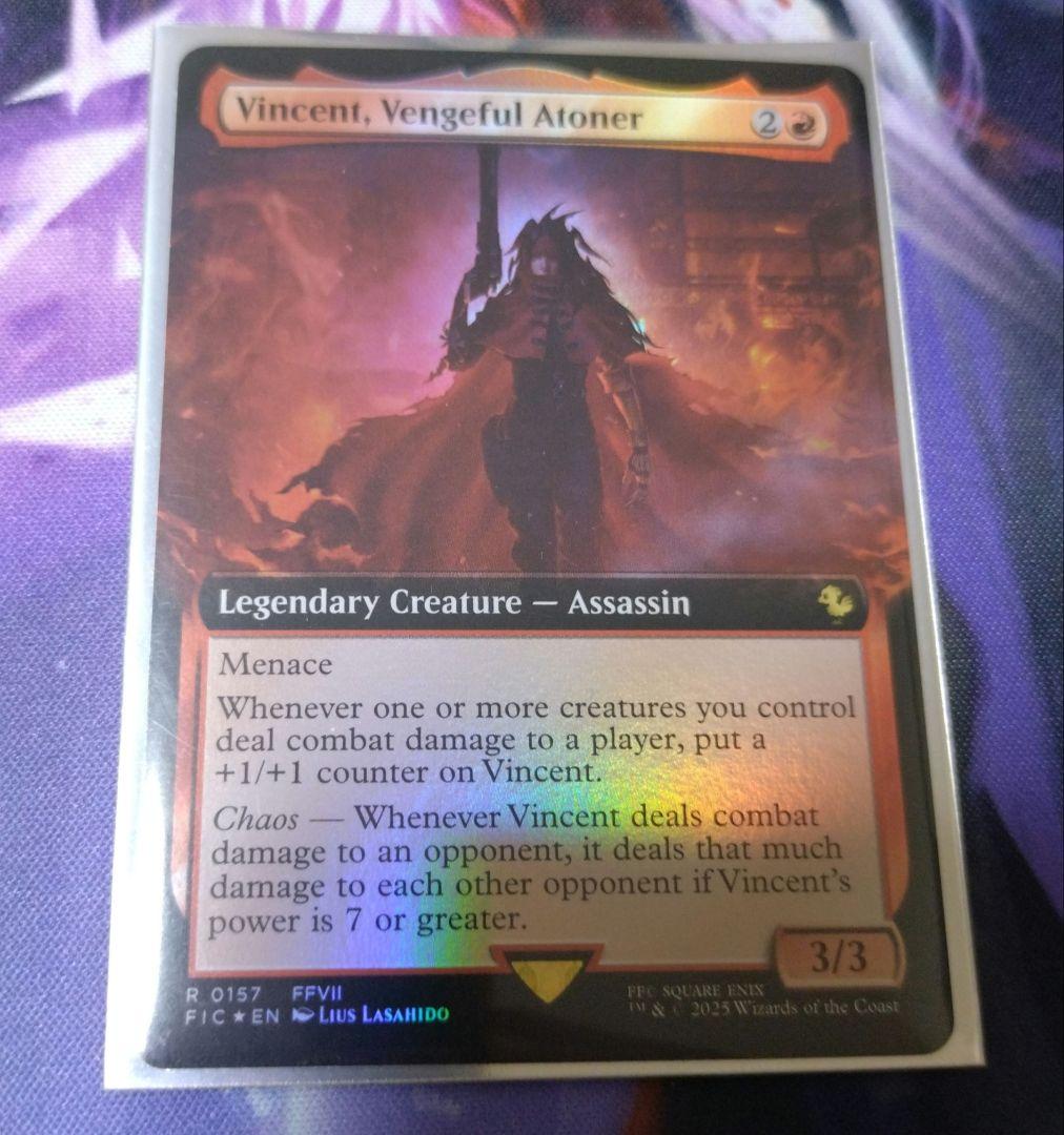 mtg　復讐の贖罪者、ヴィンセント　拡張アート　foil