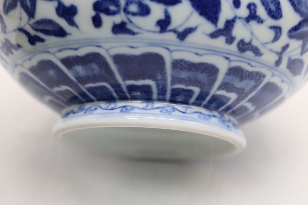 中国　染付　瓶　大清雍正年製　送料込み1223