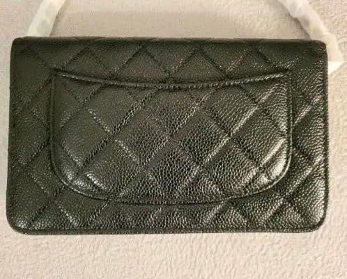 ちゃちゃまる●新品CHANEL シャネル チェーンウォレット キャビア