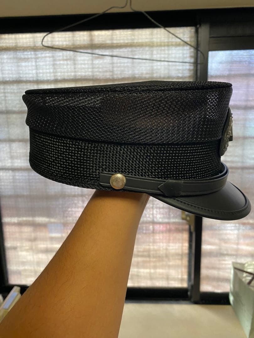 大阪の私鉄の黒いメッシュ帽子 コレクション用