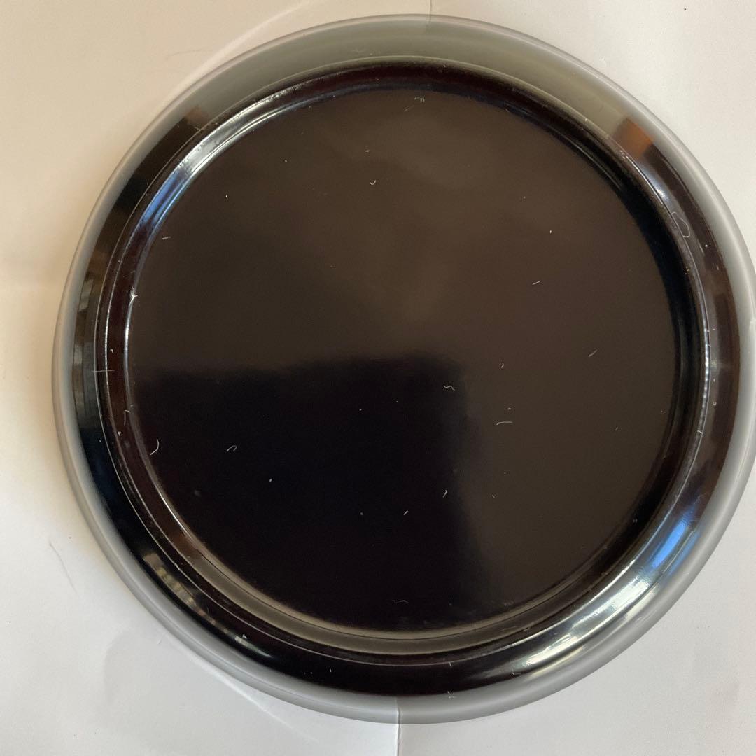 輪島塗　天然木くり抜沈金梅文菓子皿20枚揃　明治から大正頃