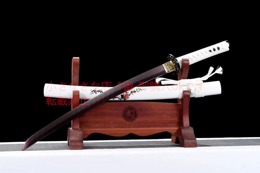 20寸模様鋼焼青ねじれ紋様【白梅】武具　刀装具　日本刀　模造刀 居合刀