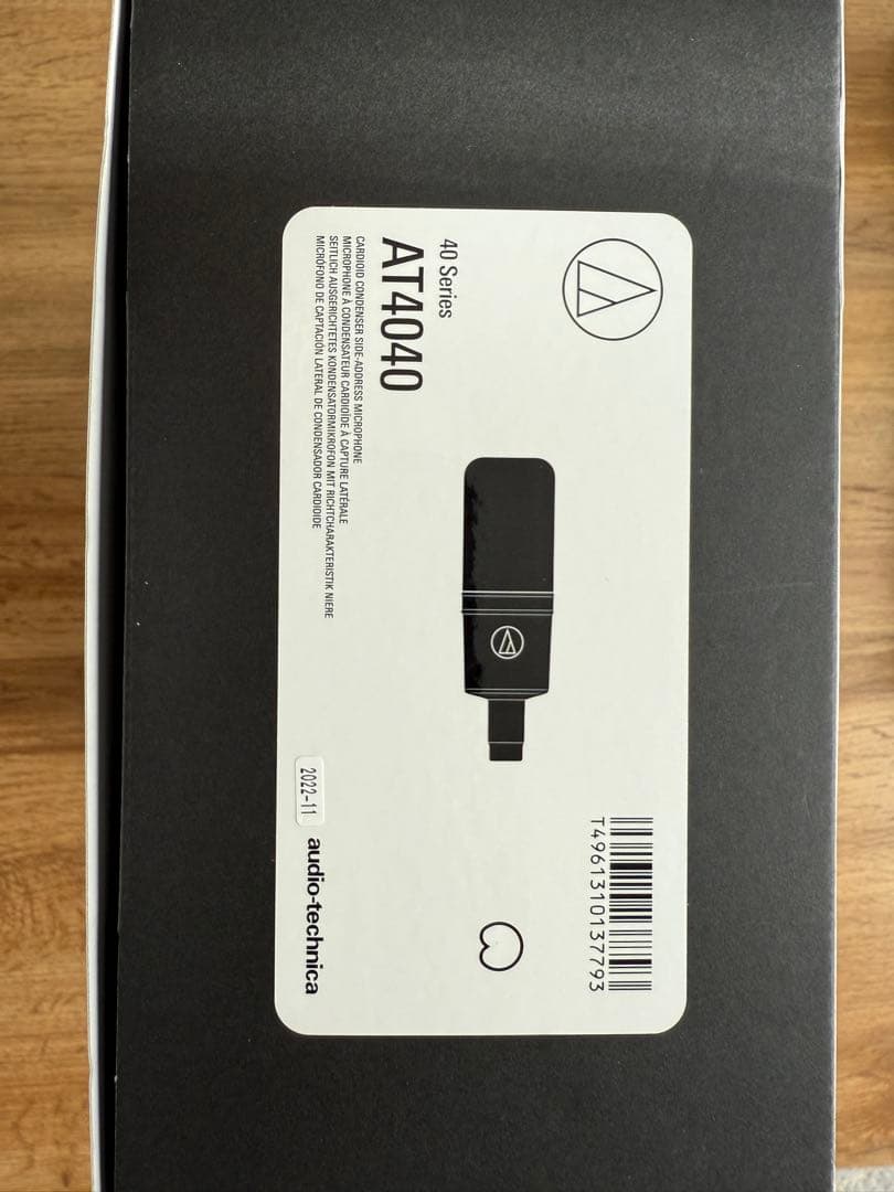 audio technica AT4040 コンデンサーマイク
