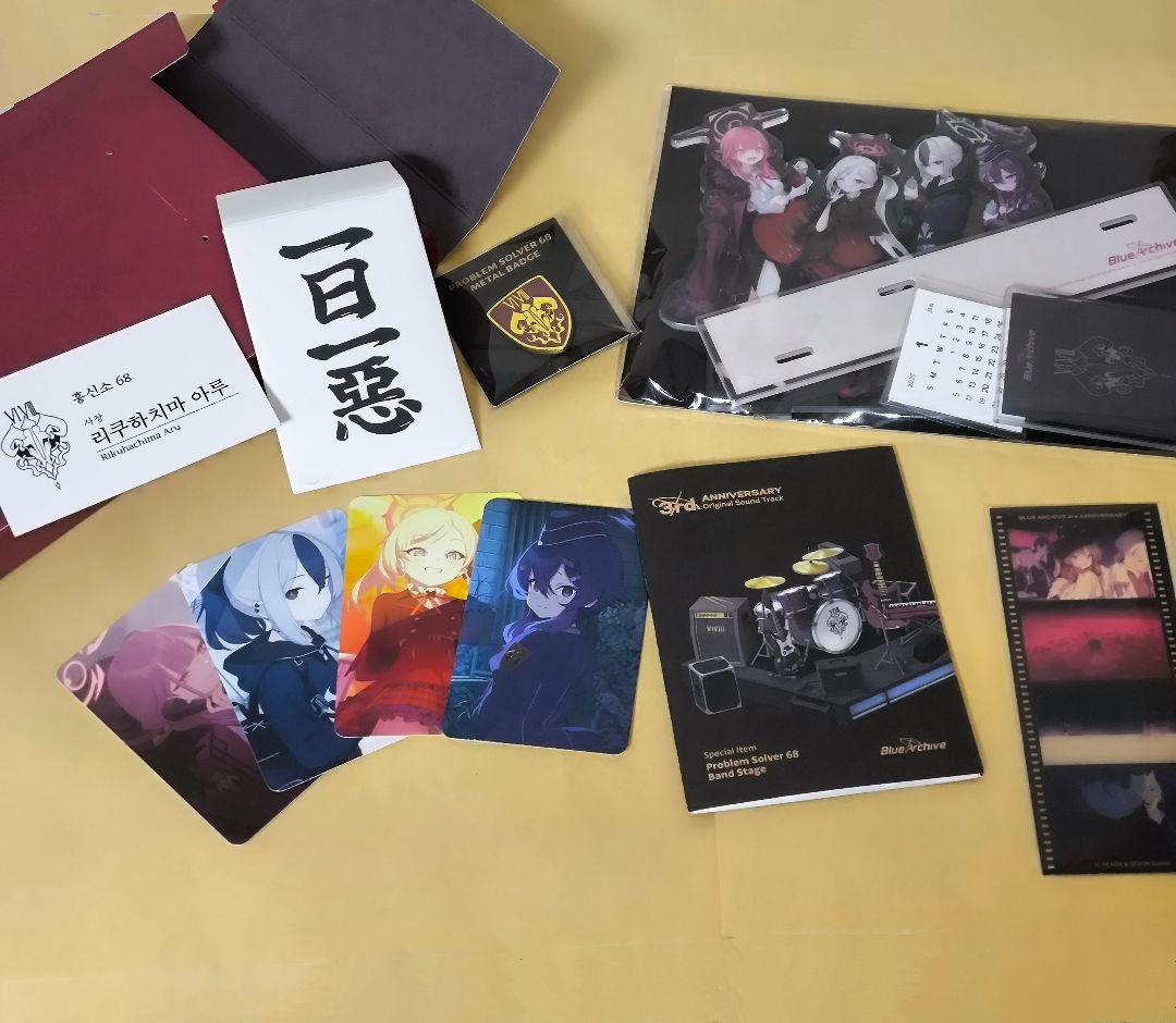 韓国版ブルアカ 3rdAnnivOSTセットCD版+KIT版特典ポスターセット