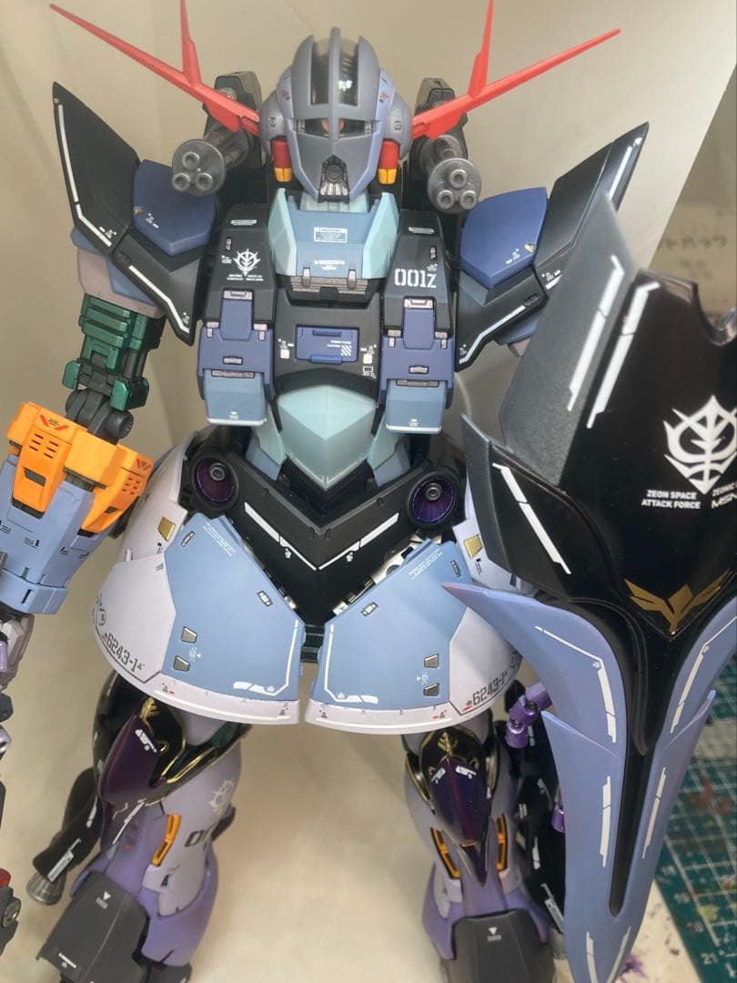 RG ジオング　パーフェクトジオング　全塗装　完成品 バージョン2