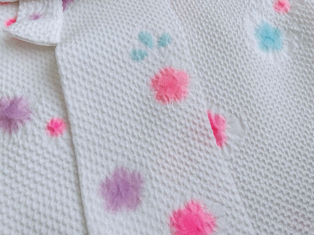 七五三 3歳着物 被布セット 白 絞り加工