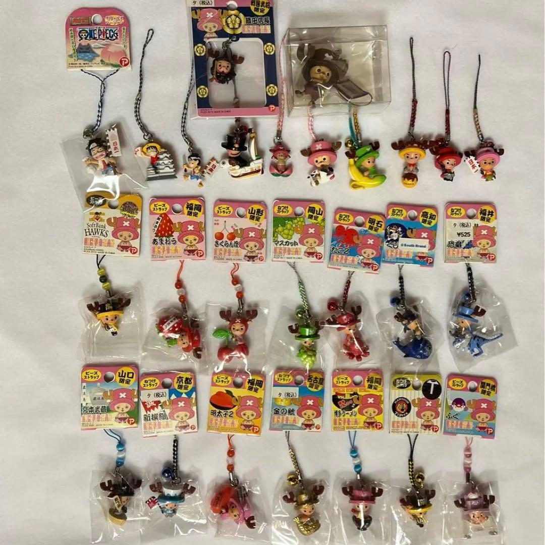 （ご当地キーホルダー）26体　ONE PIECE チョッパー23体+ルフィ3体