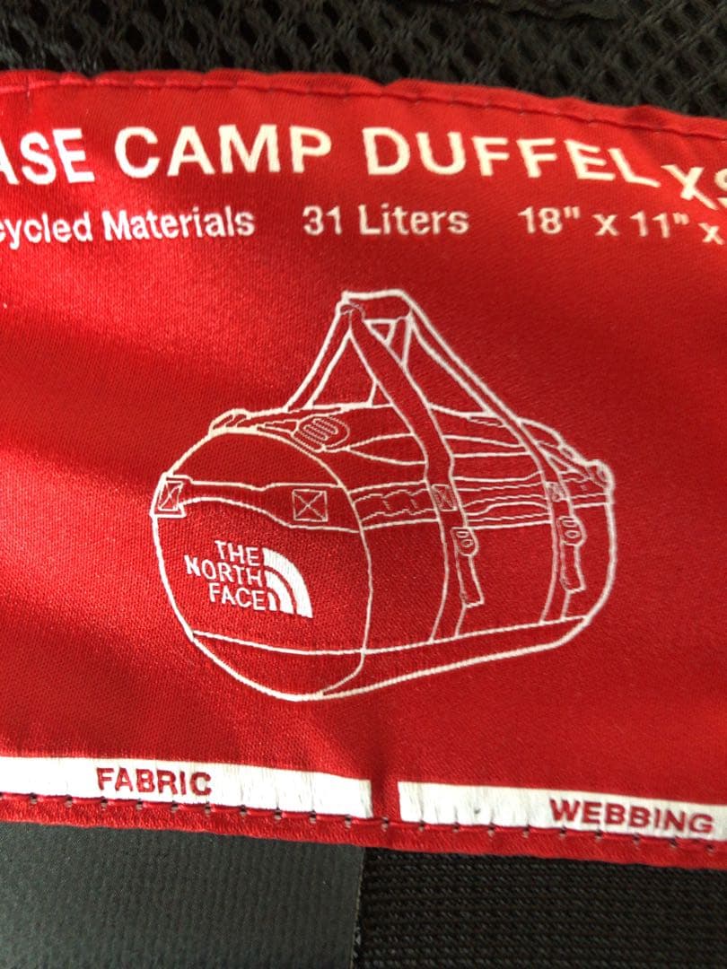 ノースフェイス BCダッフルXS NM82173 K コンパクト収納　旅行